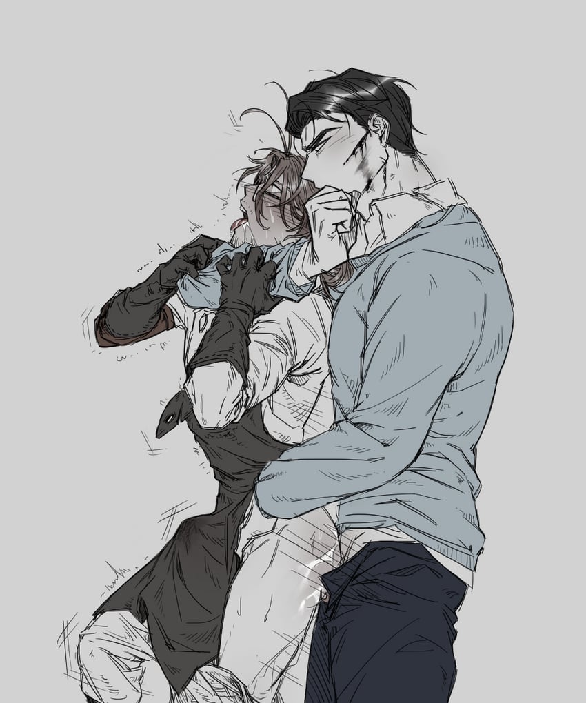 meursault and gregor (project moon and 1 more) drawn by lem0mjjam