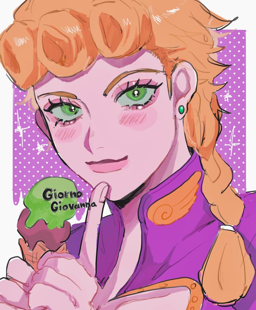 giorno giovanna (jojo no kimyou na bouken and 1 more) drawn by matubaru_chan