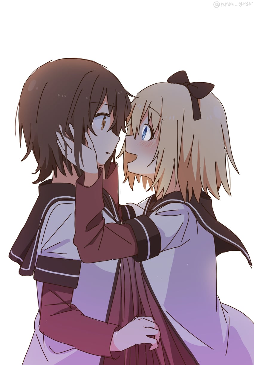 toshinou kyouko and funami yui (yuruyuri) drawn by nnn_yryr