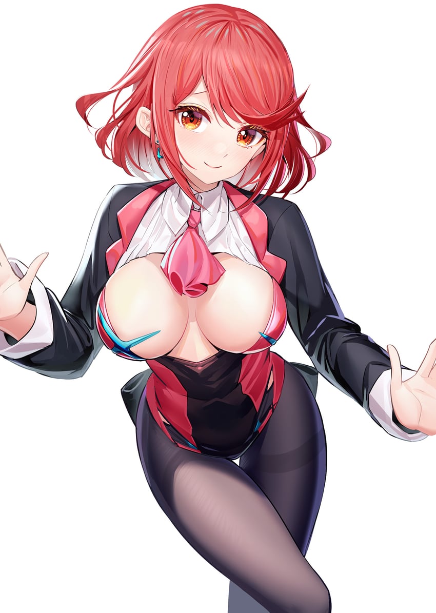 pyra (xenoblade chronicles and 1 more) drawn by ririko_(zhuoyandesailaer)