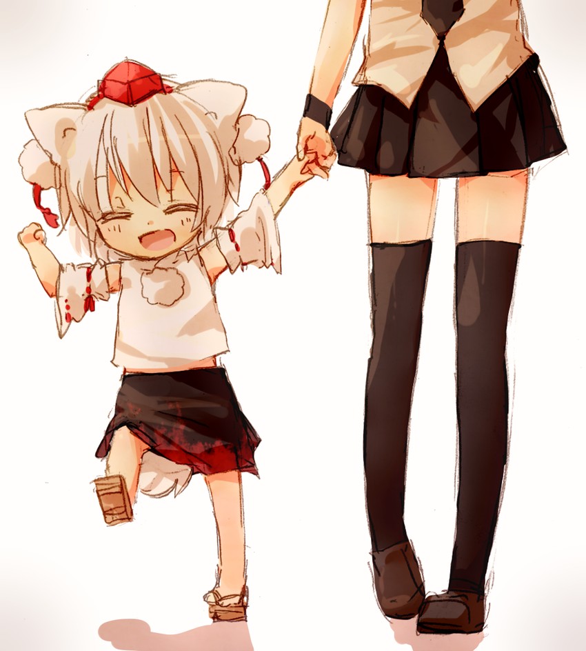 shameimaru aya and inubashiri momiji (touhou) drawn by sawatari_(sado)