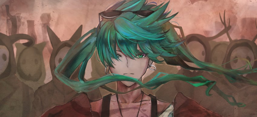 hatsune miku (vocaloid and 1 more) drawn by maison_de_cante