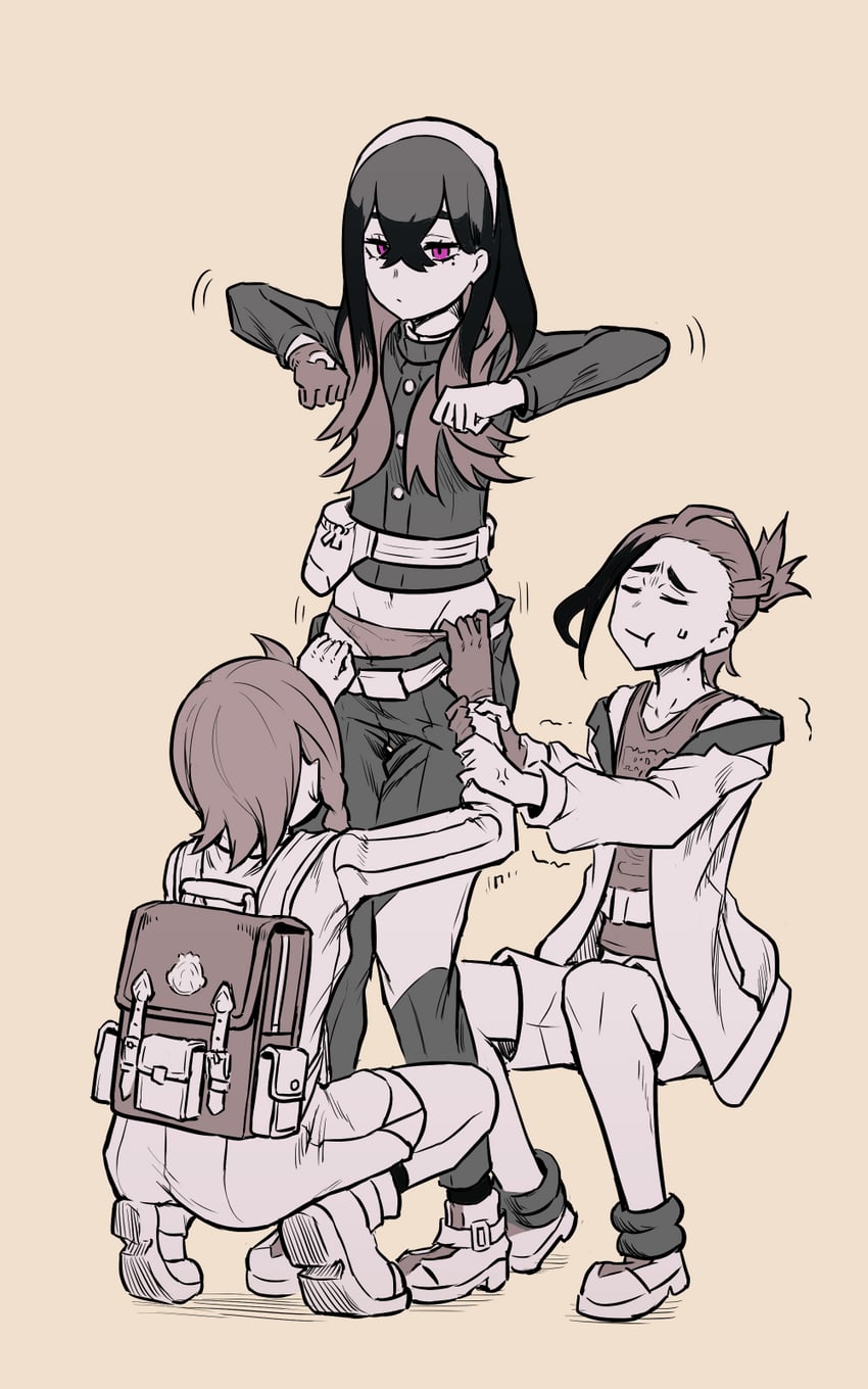 kieran, juliana, and carmine (pokemon and 1 more) drawn by mochoi_soku