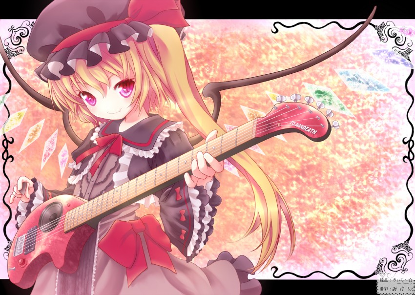 flandre scarlet (touhou) drawn by kiira and mike_(mata_tabi)