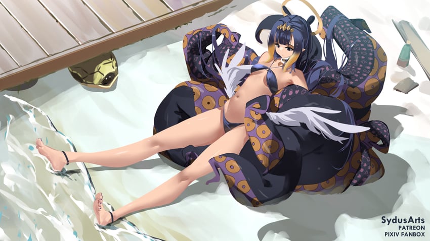 ninomae ina'nis (hololive and 1 more) drawn by sydus