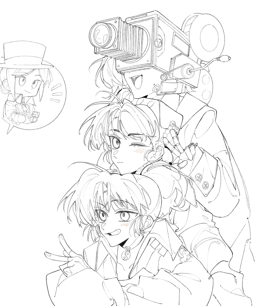 vertin, an-an lee, liang yue, and loggerhead (reverse:1999) drawn by lihuashuangxiang