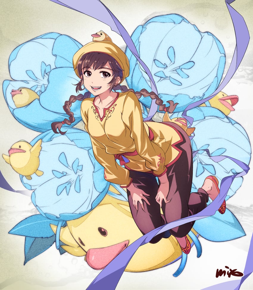ling shen hua and choubu-chan (shenmue and 1 more) drawn by miyo_(13th_floor)