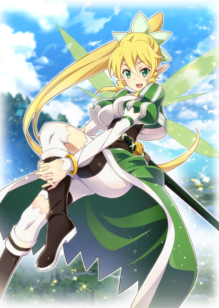 leafa (sword art online) drawn by nyoro_(nyoronyoro000)