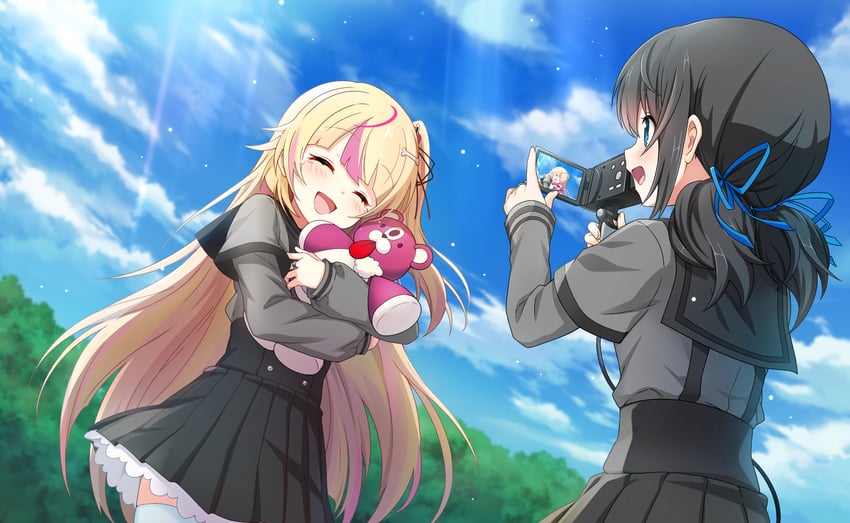 chiaki riko and ashley taylor (mahou shoujo madoka magica and 2 more)