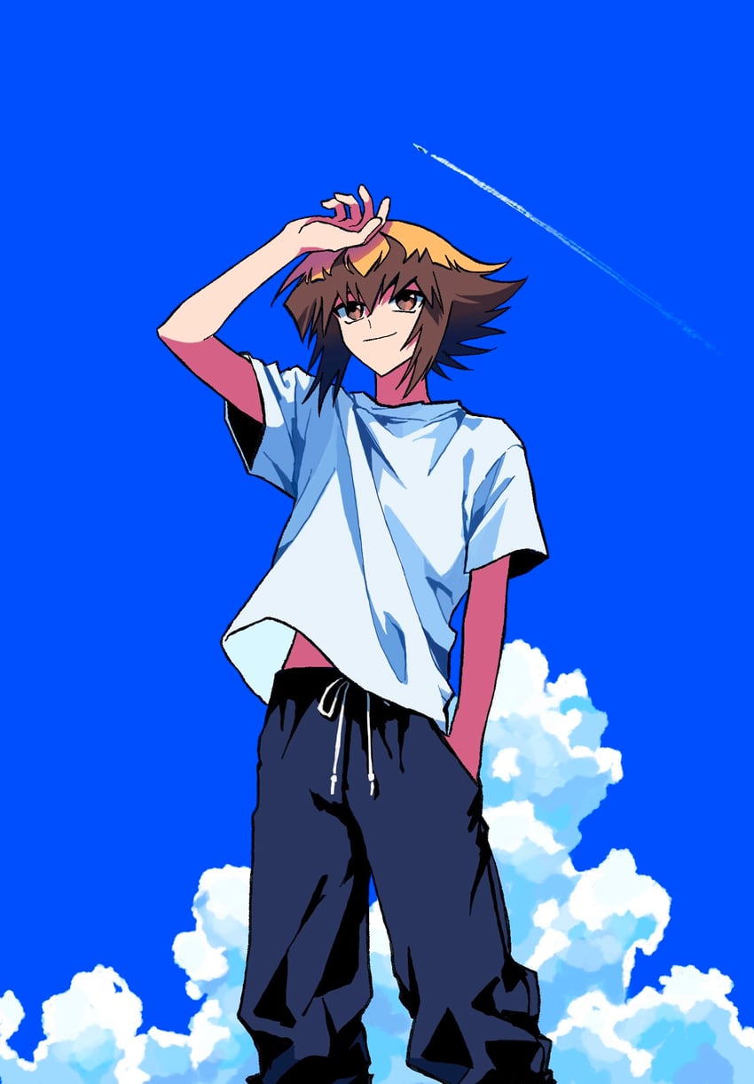 yuki judai (yu-gi-oh! and 1 more) drawn by flowercrabcake