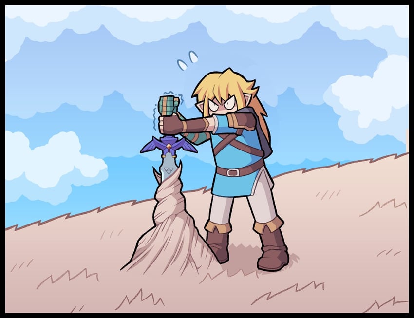 link and light dragon (the legend of zelda and 1 more) drawn by ayyk92
