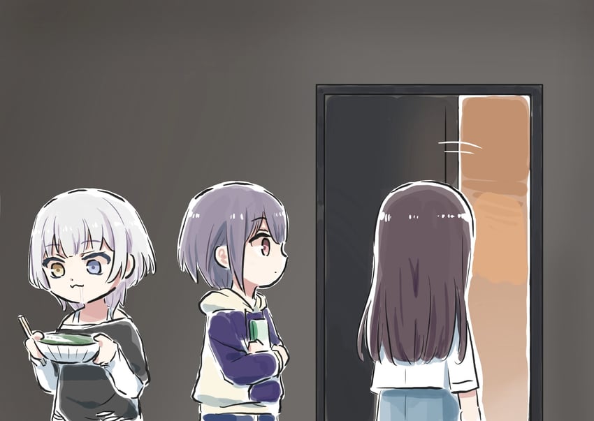 shiina taki, takamatsu tomori, and kaname raana (bang dream! and 1 more) drawn by lyy