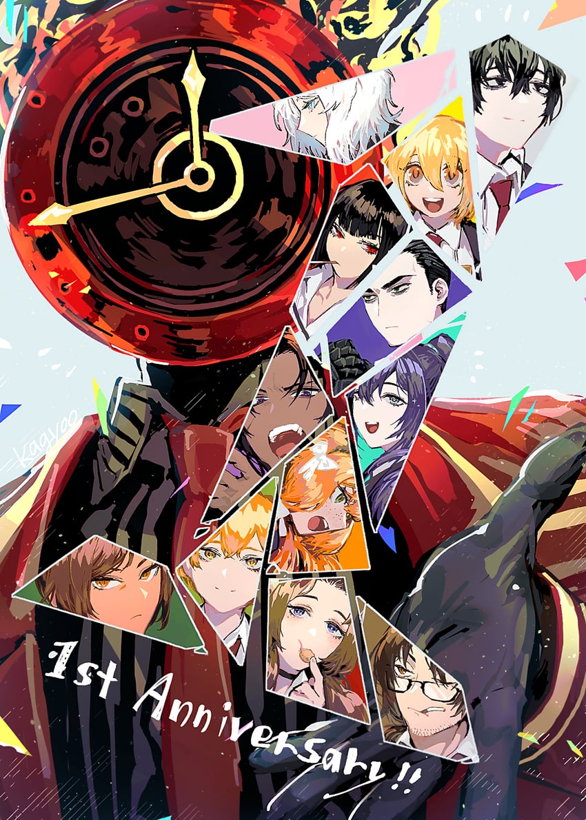 ishmael, don quixote, faust, sinclair, yi sang, and 8 more (project moon and 1 more) drawn by kagyoo_com