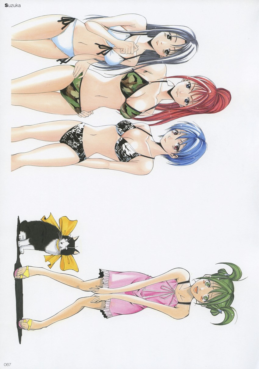 asahina suzuka, sakurai honoka, and hashiba miki (suzuka) drawn by seo_kouji