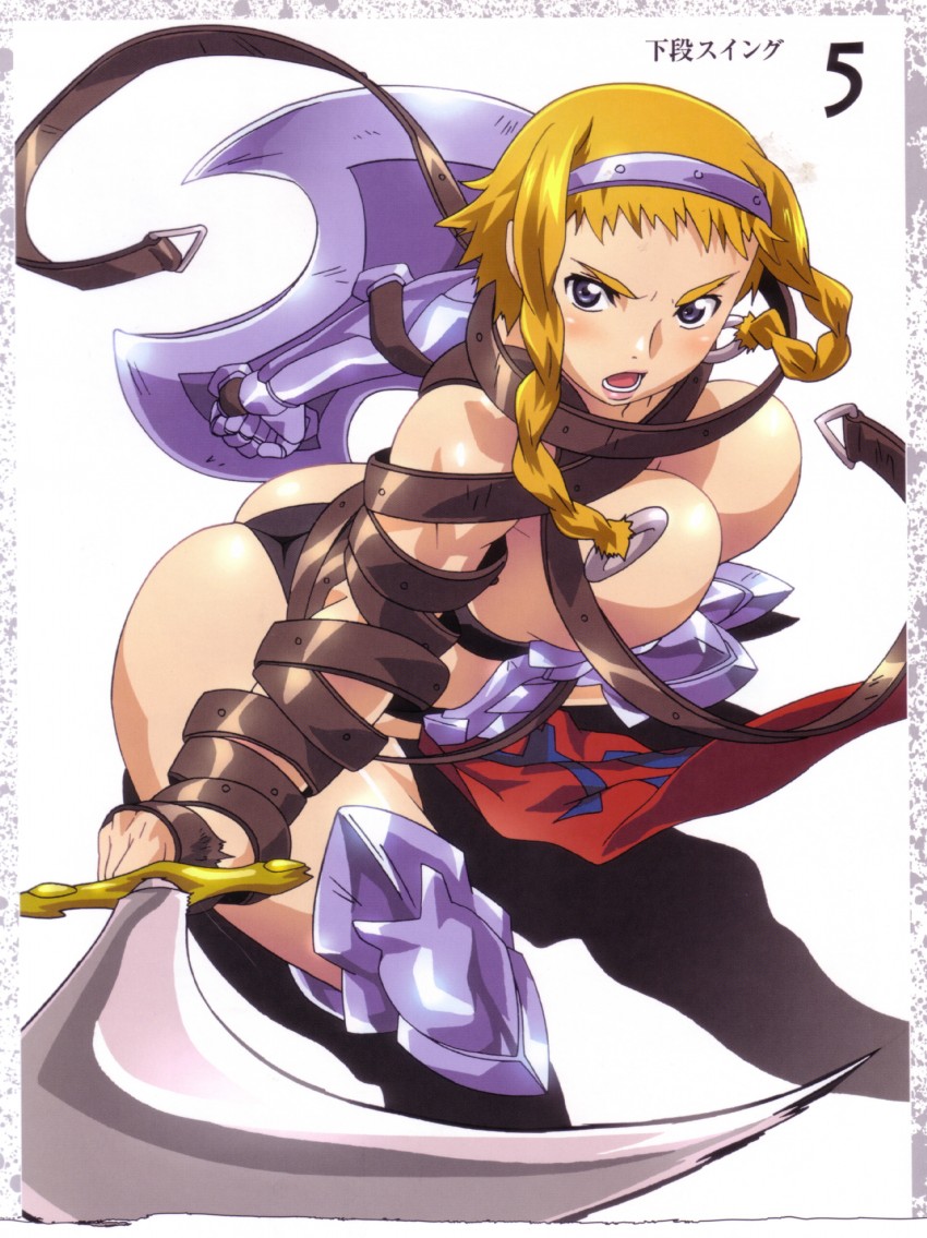 leina and exiled warrior leina (queen's blade) drawn by hisayuki_hirokazu and kaneko_hiraku