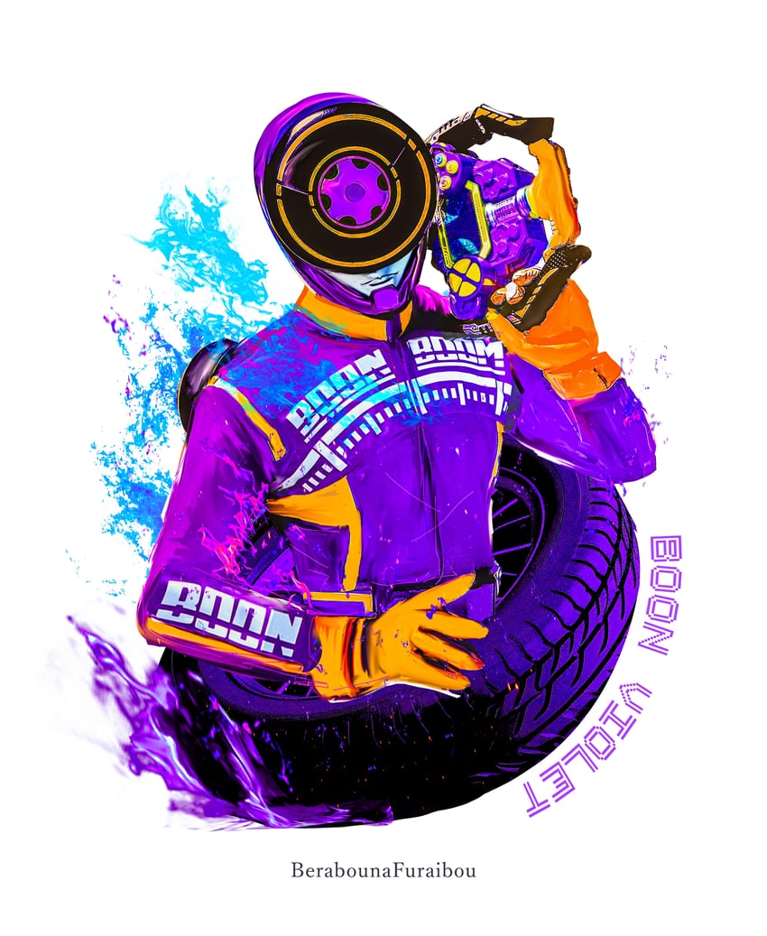 bun violet (super sentai and 1 more) drawn by obakelope0530