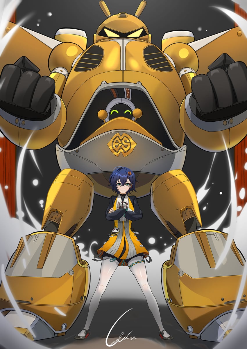 eous and belle (zenless zone zero) drawn by corsa_24