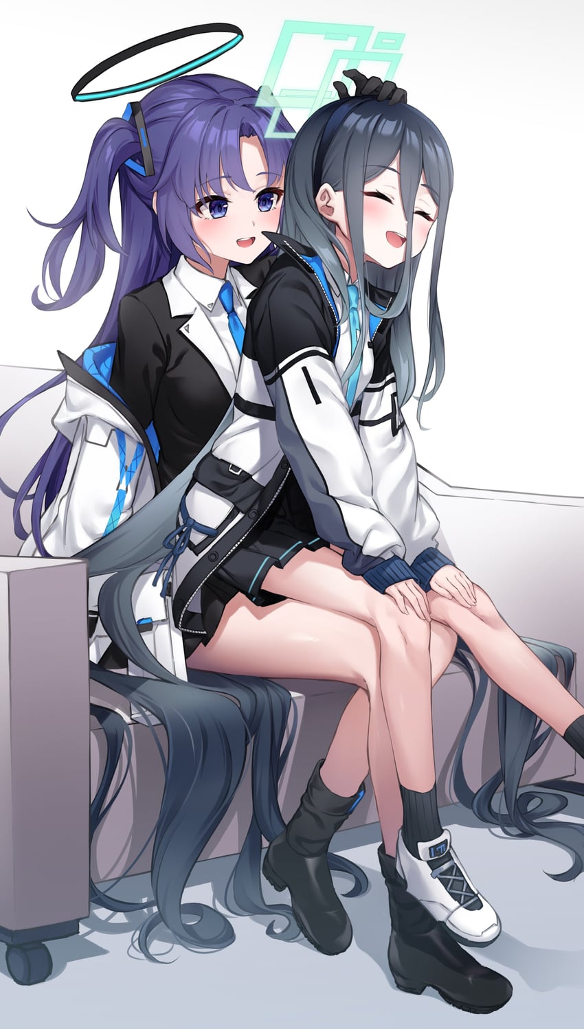 yuuka and aris (blue archive) drawn by pizza_(pizzania_company)