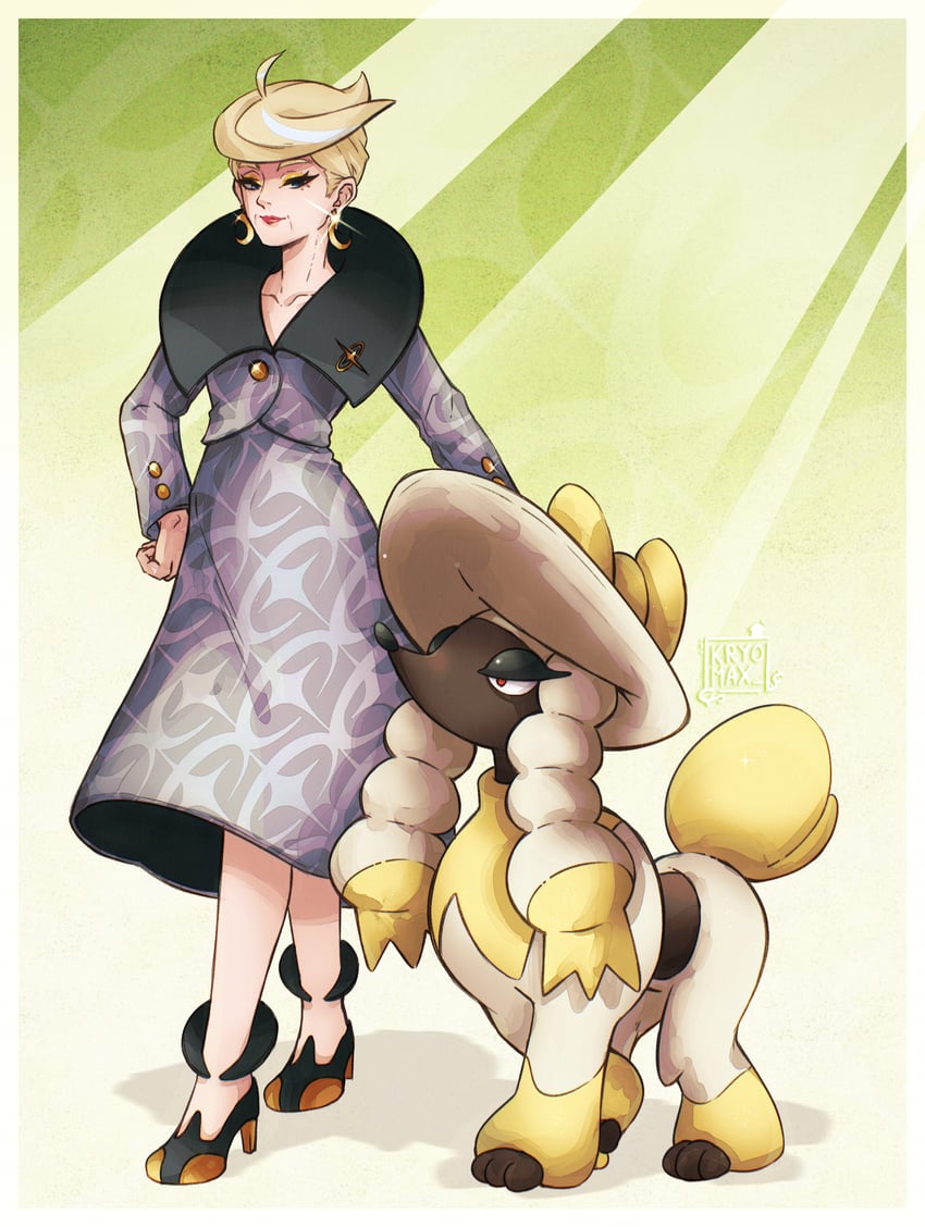 furfrou and jett (pokemon and 1 more) drawn by max_art149