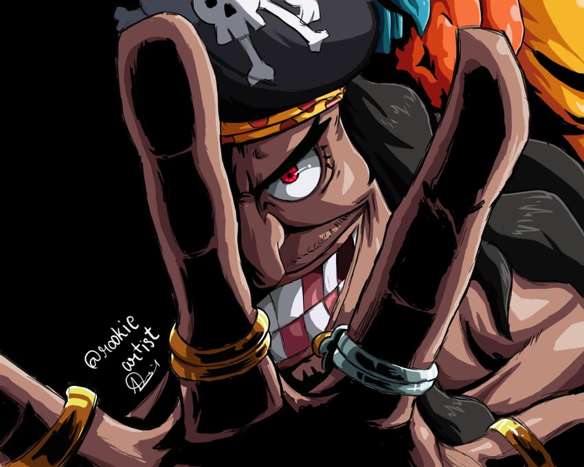 marshall d. teach (one piece) drawn by rookie_artist_19