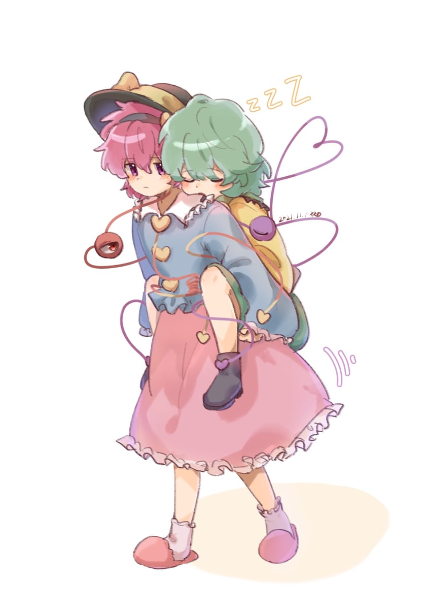 komeiji koishi and komeiji satori (touhou) drawn by rddumpling