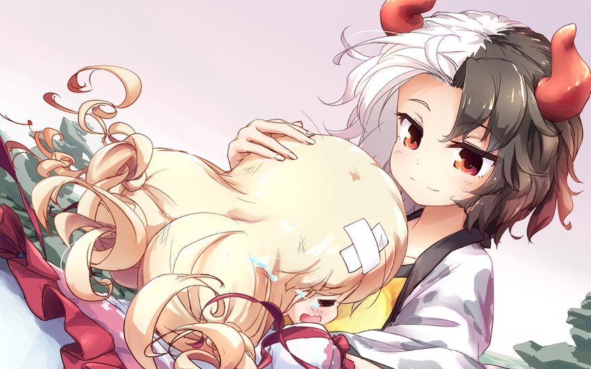 ushizaki urumi and ebisu eika (touhou) drawn by isu_(is88)