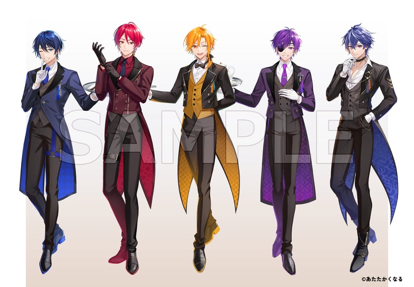 aotsuki slip, yuyuya aka, yoshizuki meguru, shigure nao, and hoshinouta kaz (sweets paradise and 1 more) drawn by miz_(mi)
