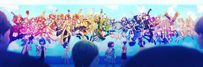 higuchi madoka, mayuzumi fuyuko, asakura toru, hachimiya meguru, fukumaru koito, and 20 more (idolmaster and 1 more) drawn by paddy_field