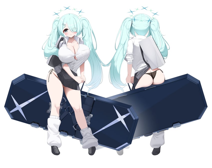 hiyori (blue archive) drawn by nicorima
