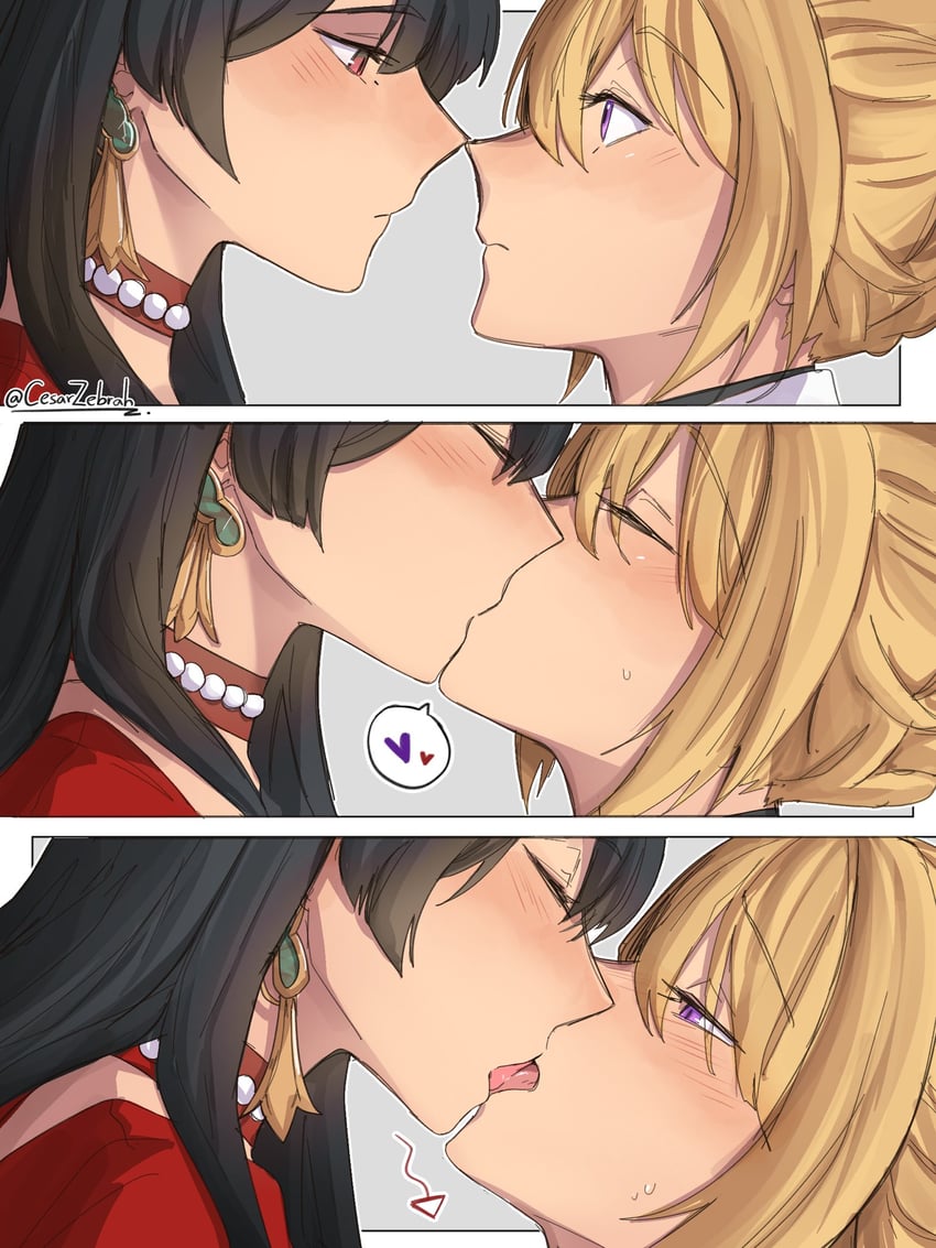 evelyn chevalier and astra yao (zenless zone zero) drawn by cesar_zebrah