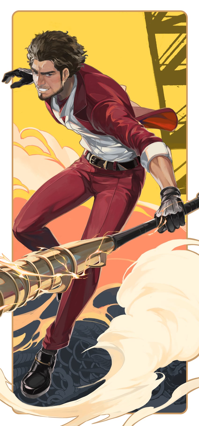 kasuga ichiban (ryuu ga gotoku and 1 more) drawn by dar_puppy