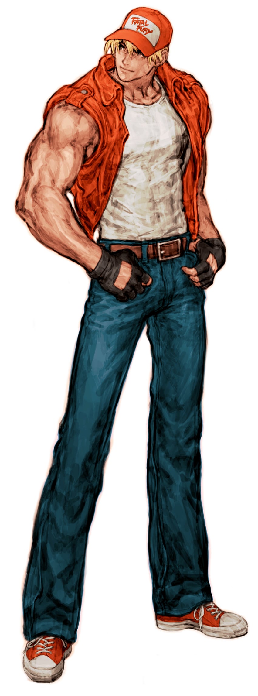 terry bogard (the king of fighters and 2 more) drawn by nishimura_kinu