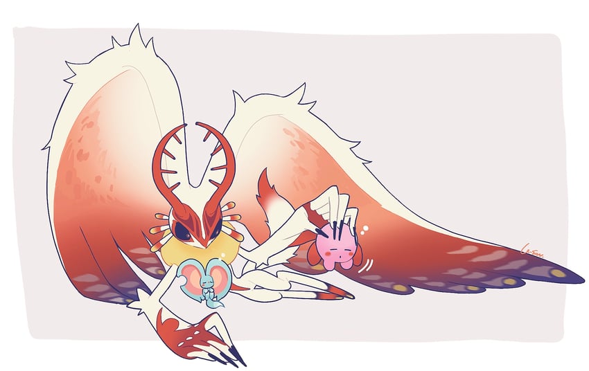 kirby, elfilin, fecto elfilis, and chaos elfilis (kirby and 1 more) drawn by boxoimo