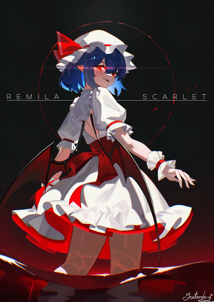 remilia scarlet (touhou) drawn by qwas69