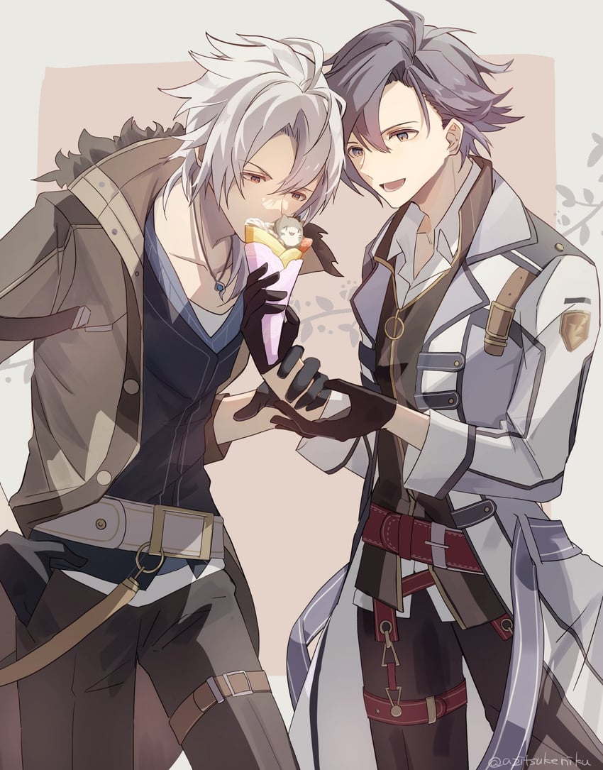 rean schwarzer and crow armbrust (eiyuu densetsu and 2 more) drawn by azitsukeniku