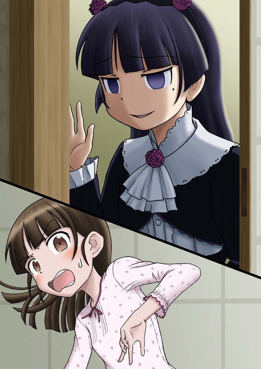 gokou ruri and gokou hinata (ore no imouto ga konna ni kawaii wake ga nai) drawn by sakaki_youma