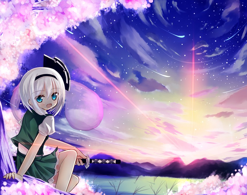 konpaku youmu (touhou) drawn by yuuhagi_(amaretto-no-natsu)