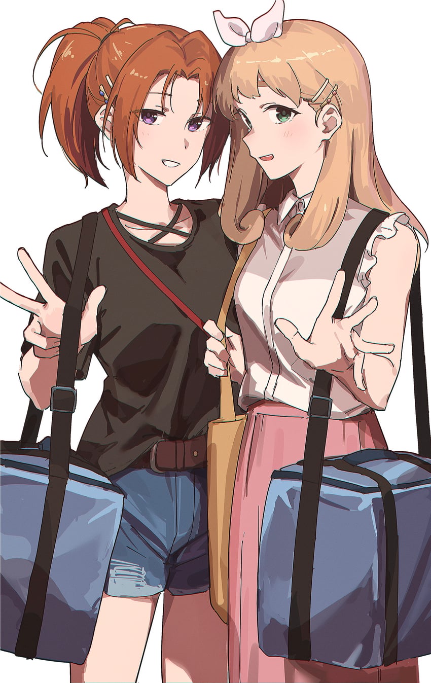 nakagawa natsuki and yoshikawa yuuko (hibike! euphonium) drawn by matarasu_(aaaaaaaaj)