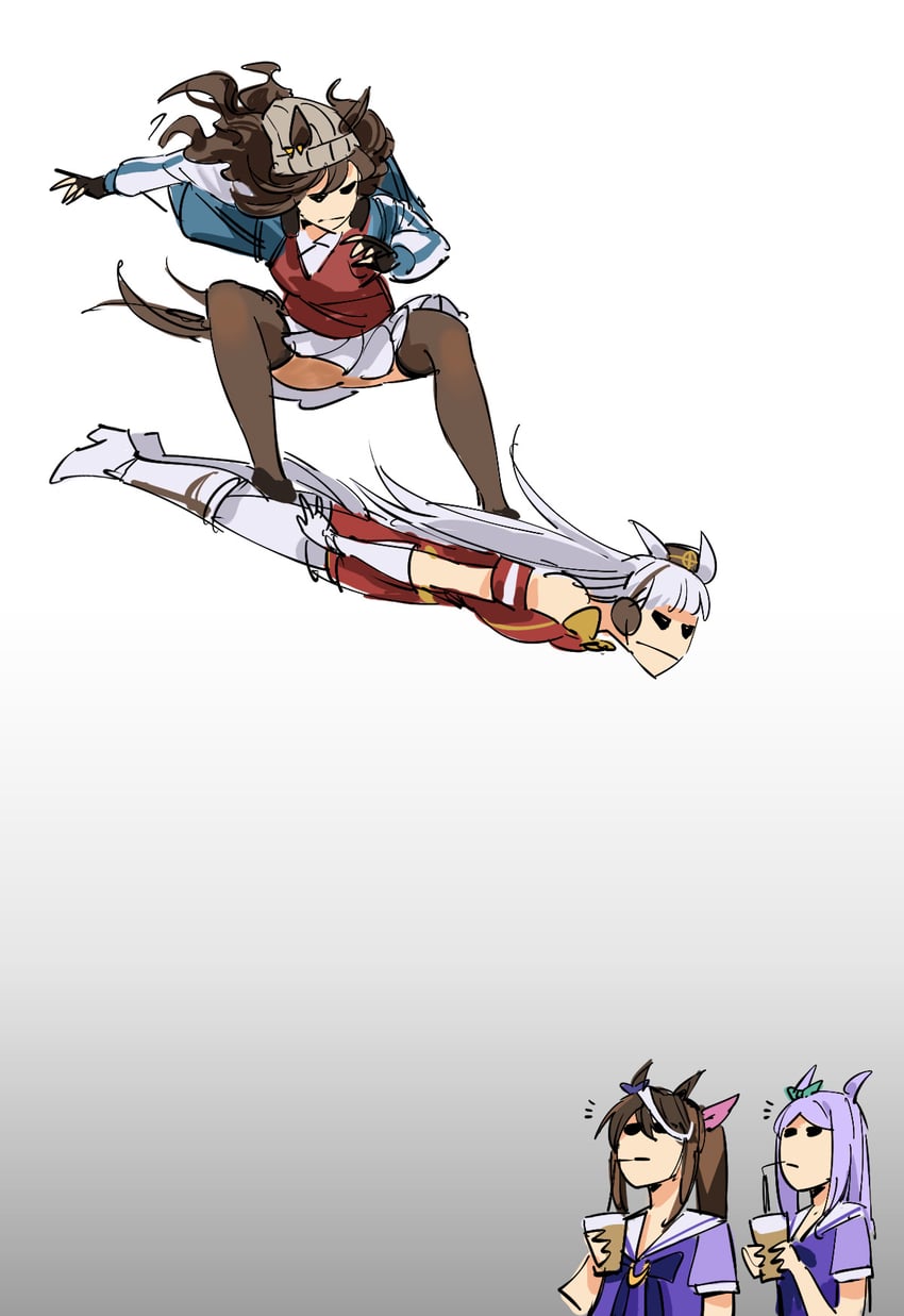 gold ship, mejiro mcqueen, tokai teio, and nakayama festa (umamusume) drawn by ruukii_drift
