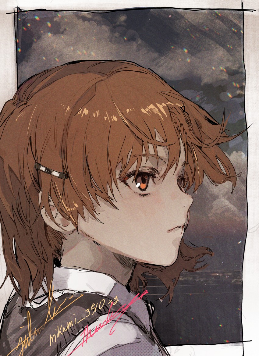 misaka mikoto (toaru majutsu no index and 1 more) drawn by hiranko
