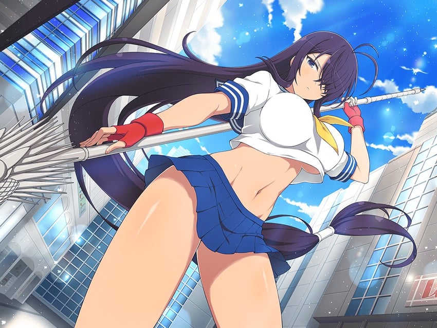 kan'u unchou (senran kagura and 2 more) drawn by yaegashi_nan