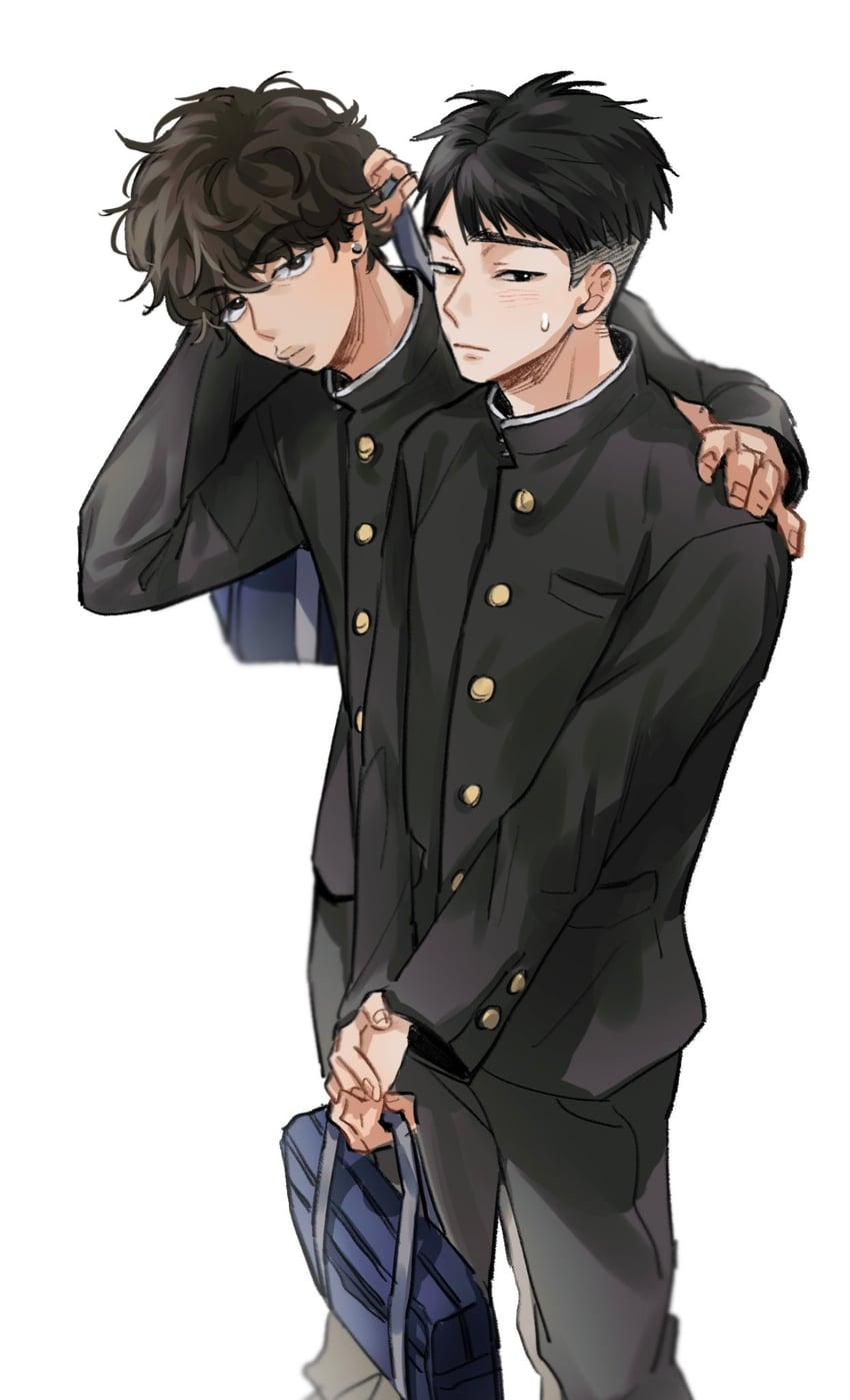 miyagi ryouta and yasuda yasuharu (slam dunk) drawn by beaker_pour