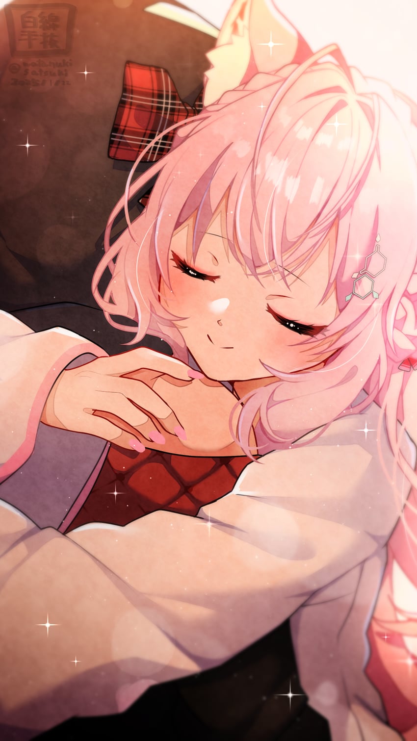 sakamata chloe and hakui koyori (hololive) drawn by satsuki_(pixiv_742410)