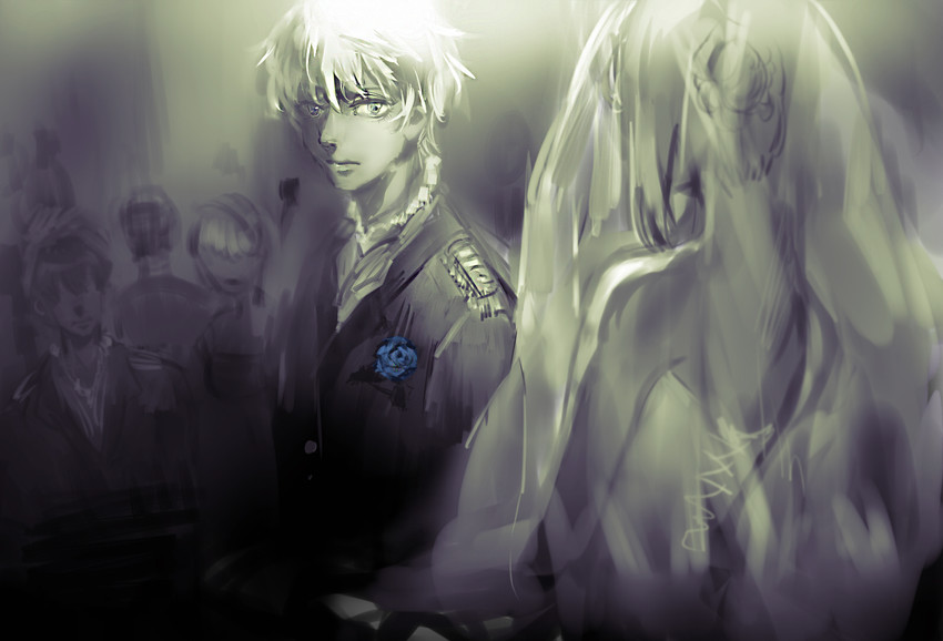 slaine troyard and asseylum vers allusia (aldnoah.zero) drawn by kirired