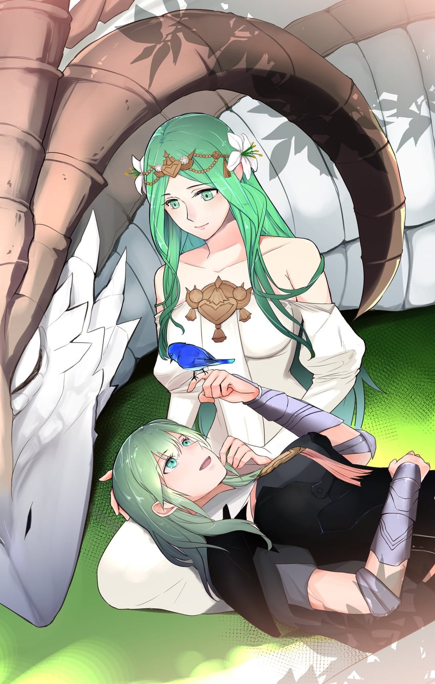 female byleth, rhea, and the immaculate one (fire emblem and 1 more) drawn by camel000