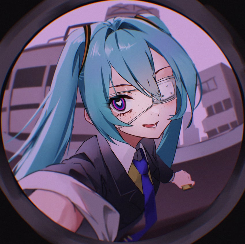 hatsune miku (vocaloid and 1 more) drawn by danraz0r