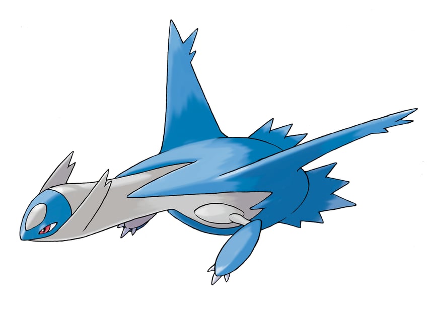 latios (pokemon and 1 more) drawn by sugimori_ken