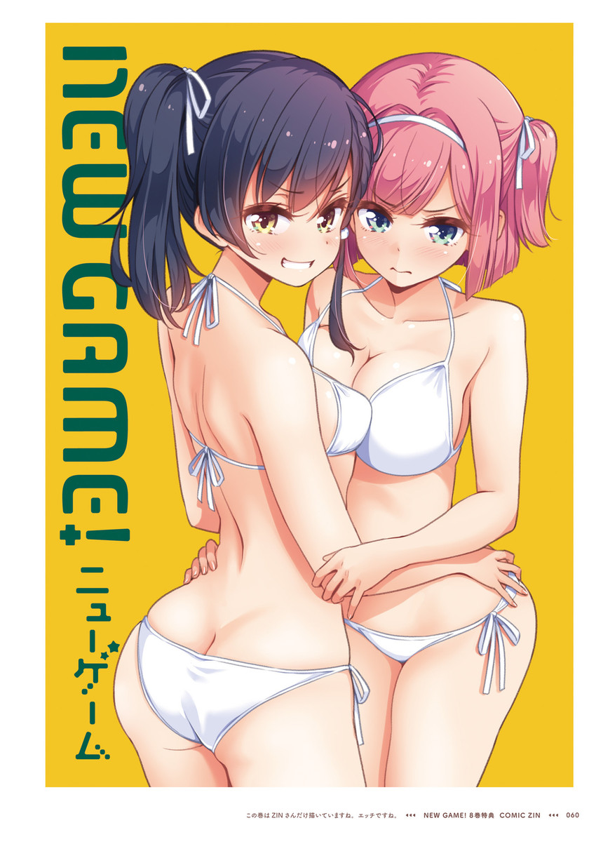 mochizuki momiji and narumi tsubame (new game!) drawn by tokunou_shoutarou