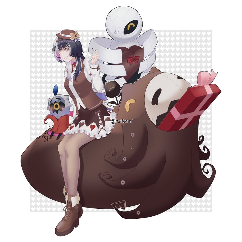 shiori novella and novelites (hololive and 1 more) drawn by hazel_(hzlform)