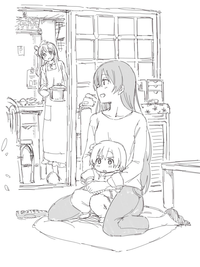 sonoda umi, minami kotori, and kosaka honoka (love live! and 1 more) drawn by joint06